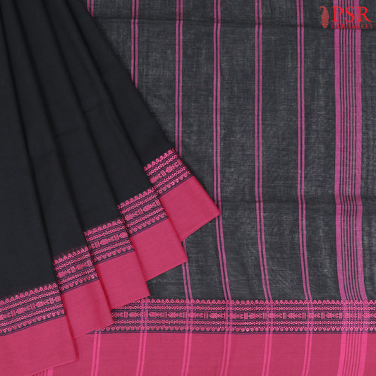 Black Byloom Cotton Saree