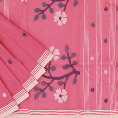 Brink Pink Bengal Cotton Saree