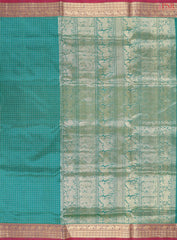 Emerald Green Cotton Silk Saree