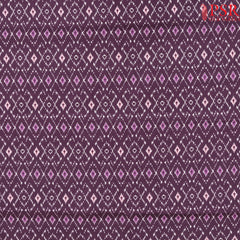 Jam Purple Semi Tassar Ikkat Print Running Material