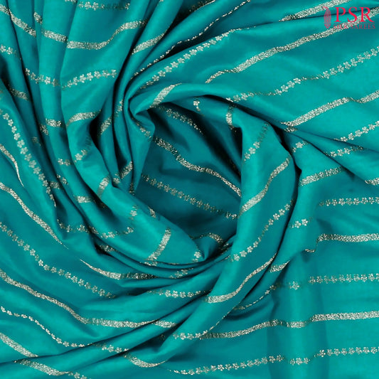 Chintamani Blue Semi Binny Silk Saree