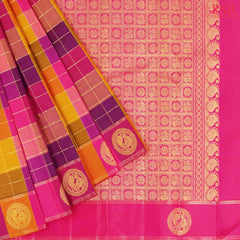 Multicolor Kanchipuram Silk Saree