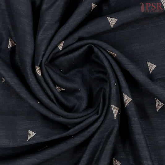 Black Banaras Jute Silk Saree