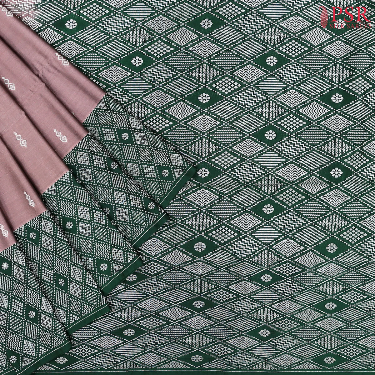 Dark Rose Mauve Soft Art Silk Saree