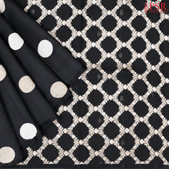 Black Chiniya Silk Saree
