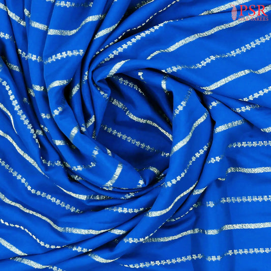Royal Blue Semi Binny Silk Saree