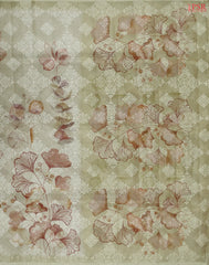 Pale Olive Yellow Tissue Organza Saree
