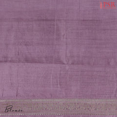 Lilac Chiniya Silk Saree