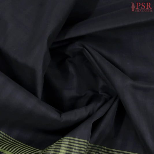 Black Kanchi Cotton Saree