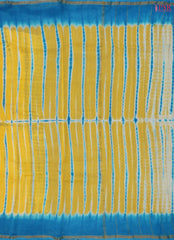 Yellow Chanderi Silk Cotton Saree