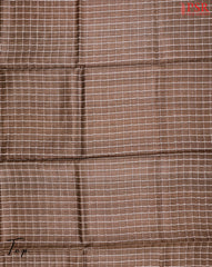 Brown Tassar Dress Material