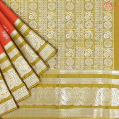 Saffron Soft Art Silk Saree