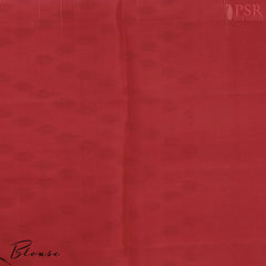 Saffron Beige Pochampally Soft Silk Saree