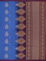 Celtic Blue Kovai Cotton Saree