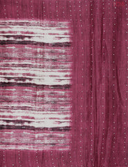 Burgundy Semi Dupion Saree