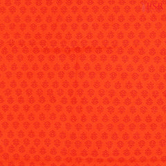 Vermilion red Jaipur Cotton Print Running Material