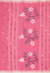 Brink Pink Bengal Cotton Saree
