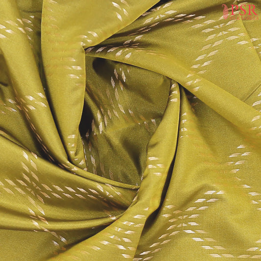 Dark Olive Yellow Soft Art Silk Saree