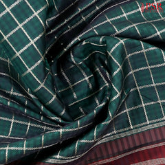Bottle Green Kanchipuram Silk Saree