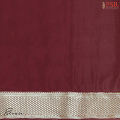 Maroon Semi Binny Silk Saree