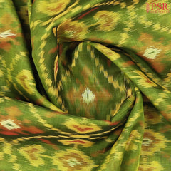 Sap Green Patola Silk Cotton Saree