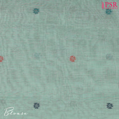 Turquoise Blue Ghicha Cotton Saree