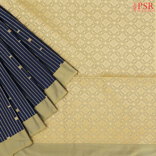 Midnight Blue Soft Art Silk Saree