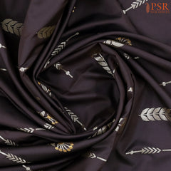 Dark Brown Soft Art Silk Saree