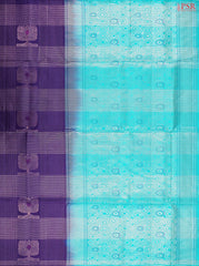 Berry Blue Soft Silk Saree