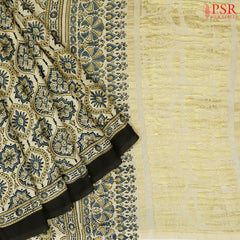 Mellow Yellow Modal Silk Saree