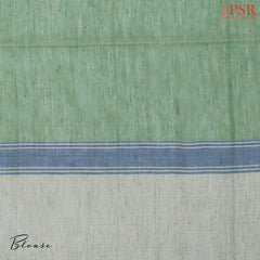 Sage Green Byloom Cotton Saree