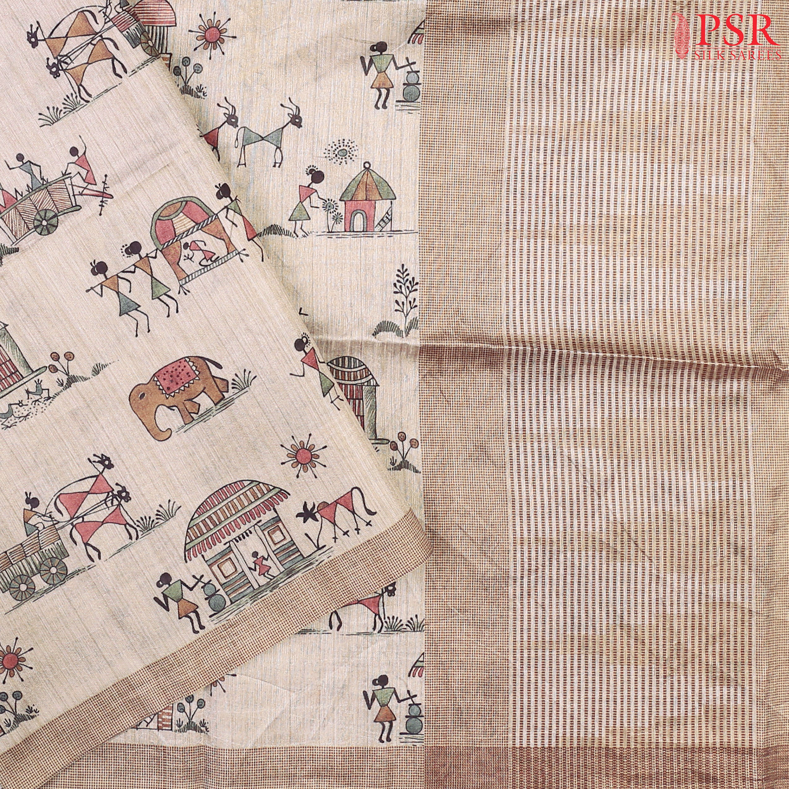 Chanderi Print - Blue Turquoise
