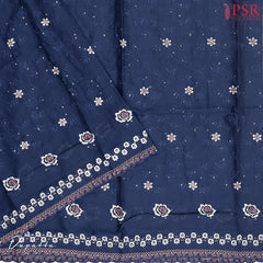 Midnight Blue Rayon Dress Material