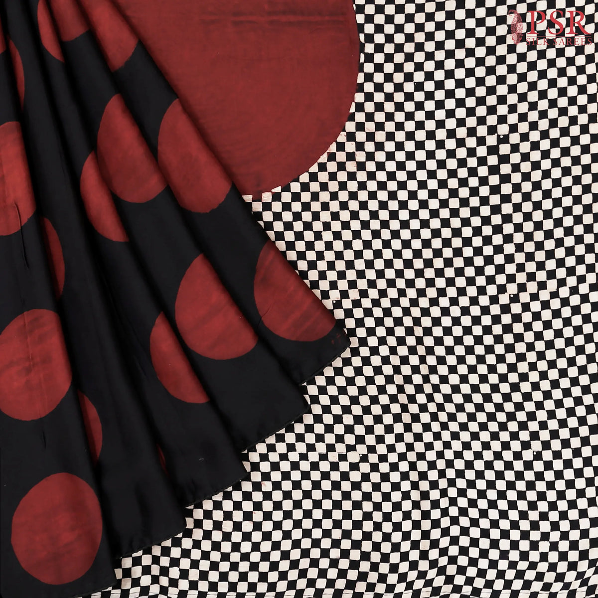 Black Modal Silk Saree