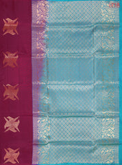 Dark Rouge Pink Soft Silk Saree