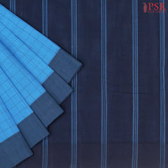Azure Blue Kanchi Cotton Saree