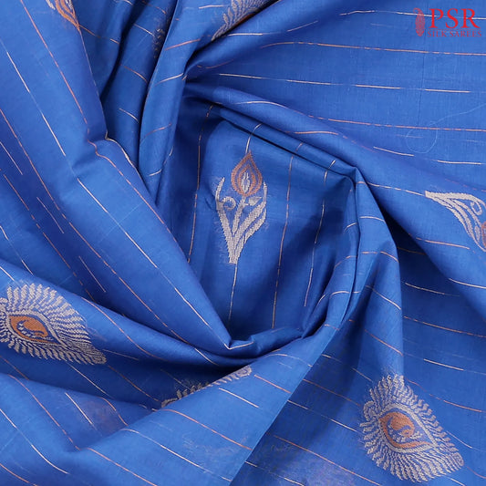 Celtic Blue Kovai Cotton Saree