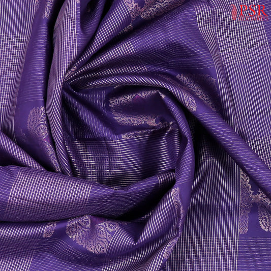 Berry Blue Soft Silk Saree