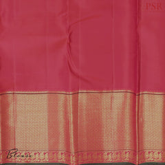 Candlelight Peach Kanchipuram Silk Saree