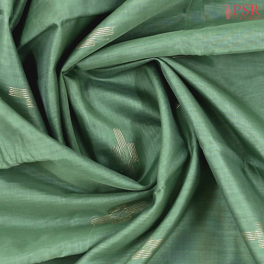 Viridian Green Silk Cotton Saree