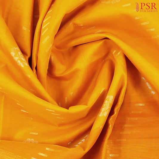 Marigold Yellow Silk Cotton Saree