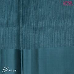 Aegean Blue Green Silk Saree