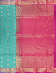 Turquoise Green Soft Art Silk Saree