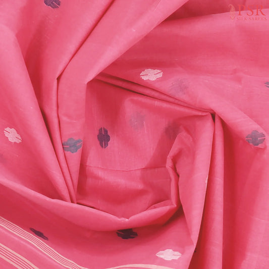 Brink Pink Bengal Cotton Saree