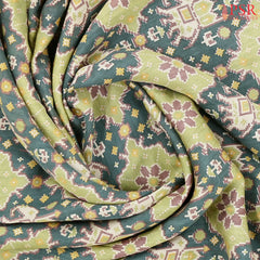 Teal Blue Assam Saree