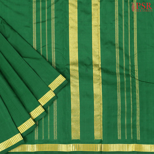 Dark Green Arani Silk Saree