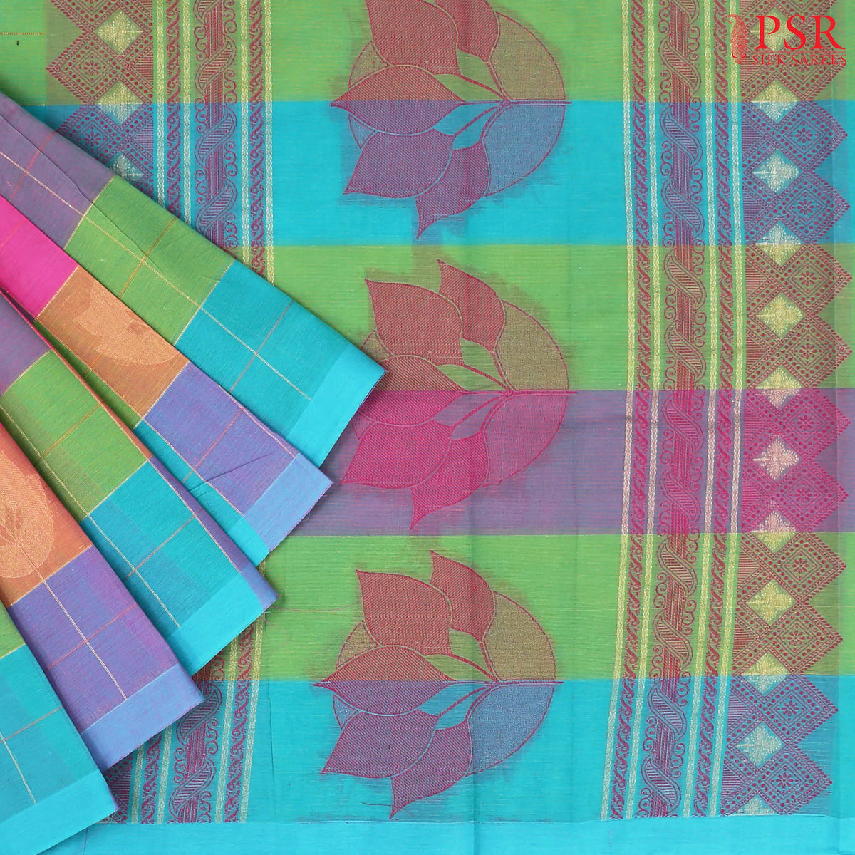 Multicolor Kovai Cotton Saree