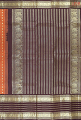 Copper Orange Kanchipuram Silk Saree