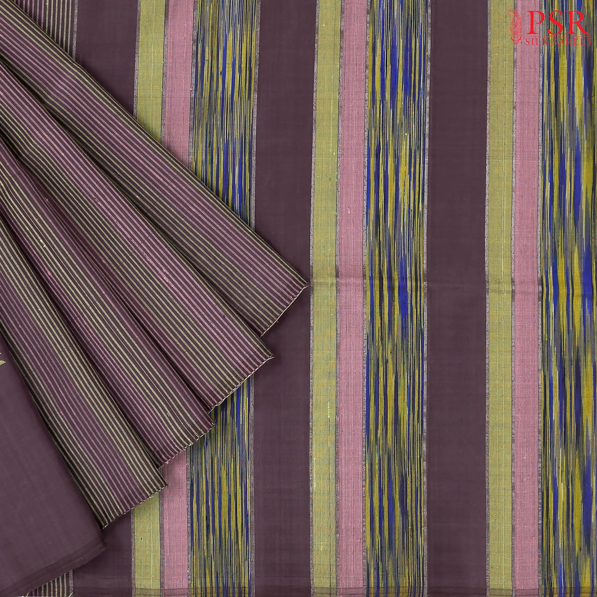 Dark Mauve Soft Silk Saree