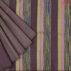 Dark Mauve Soft Silk Saree